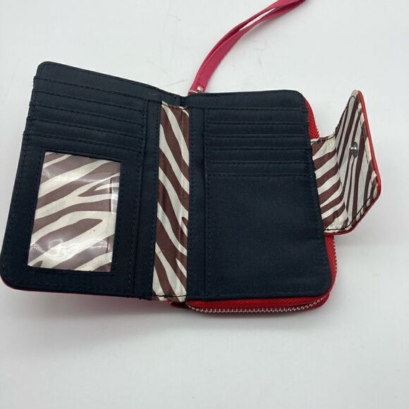 Dana Buchman  Leather Wallet Red/Pink Color - Picture 5 of 8